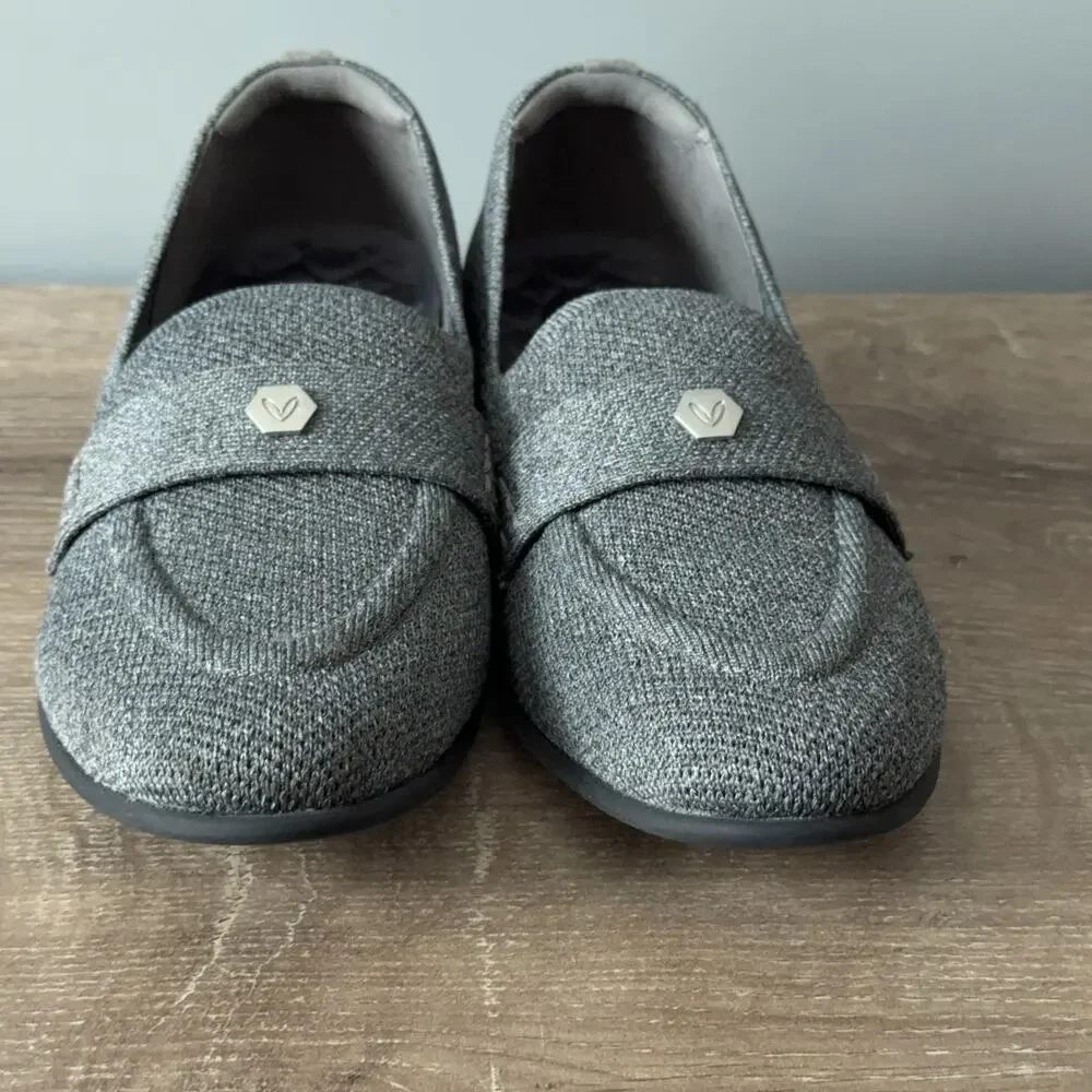 VIVAIA Eloise Loafers Womens US 7.5 Standard Knit Comfort Gray EU 38.5